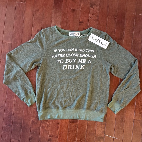NWT Wildfox Buy Me A Drink Jumper - Picture 5 of 7